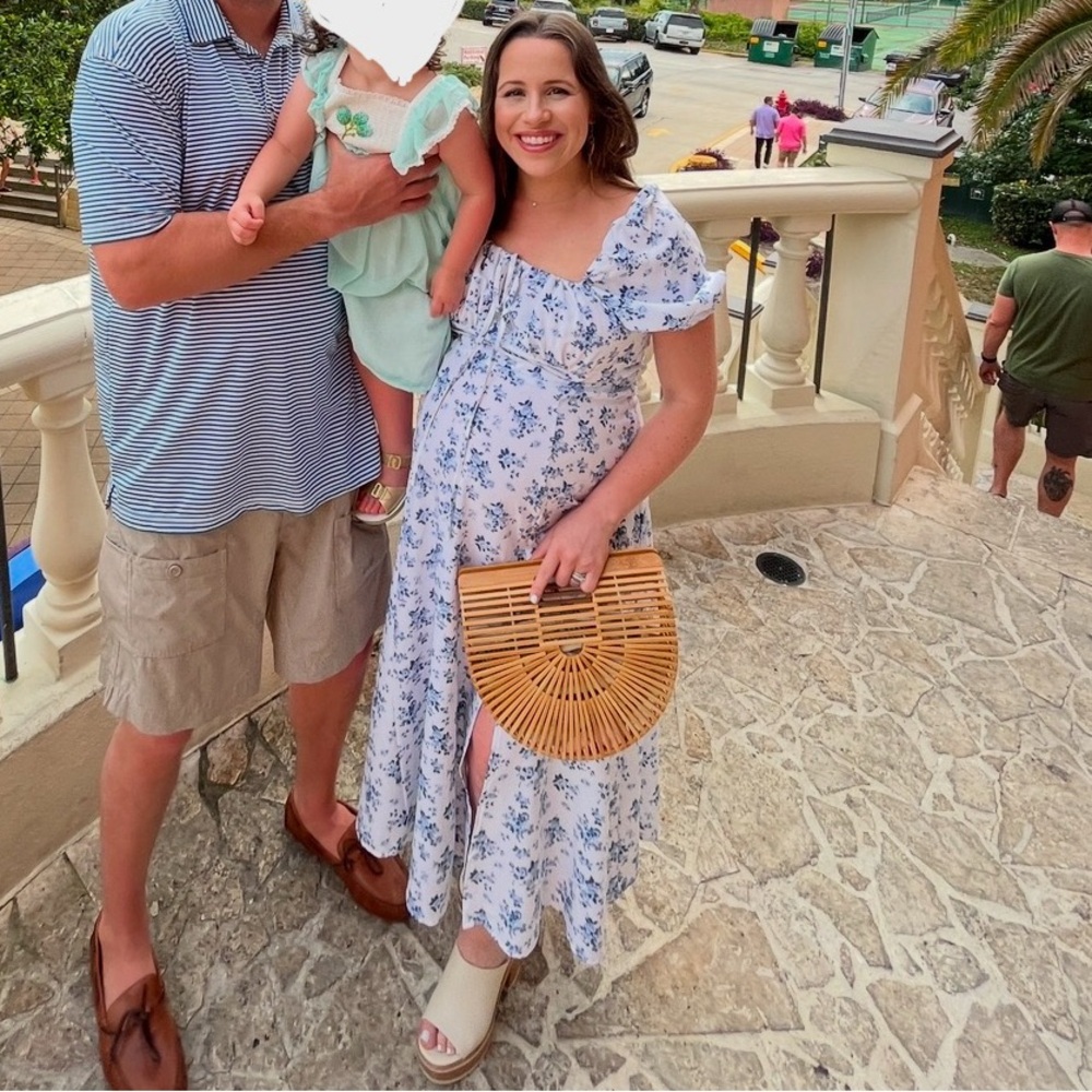 Midi Dress - Can be worn regular size or as a maternity dress